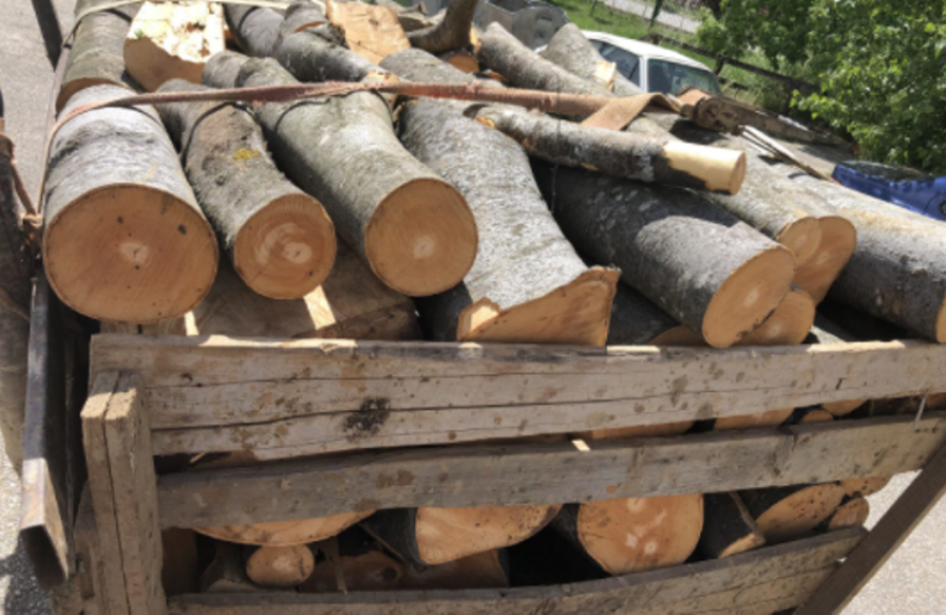 Policia ndalon traktorin me dru të pavulosura në Podujevë