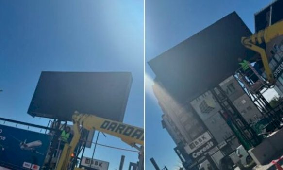 Nis aksioni për heqjen e ekraneve pa leje në Prishtinë