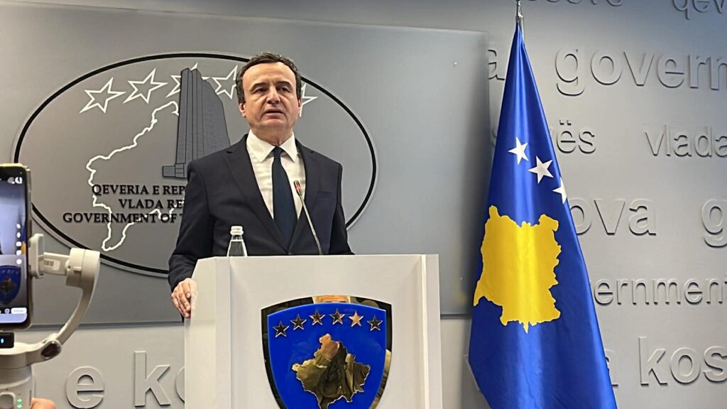 Kurti thërret konferencë për media në ditën vendimtare për zgjedhjen e presidentit