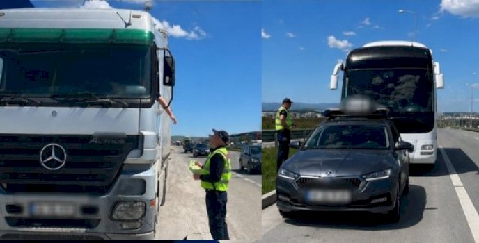 Kontroll i rreptë i kamionëve dhe autobusëve në Kosovë, mbi 400 gjoba në një javë