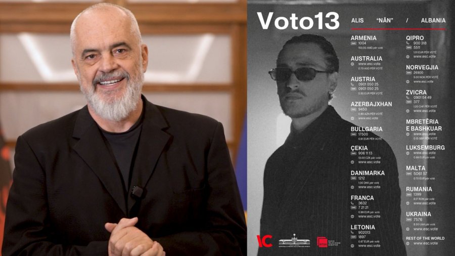 Mbështetja masive për Alis në Eurovision 2026, Rama bën thirrje për votim