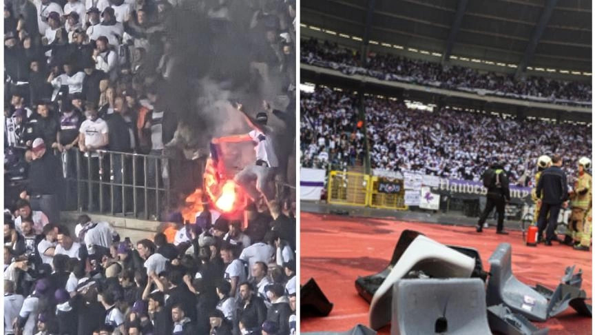 Finalja e Kupës së Belgjikës tronditet nga incidente të tifozëve