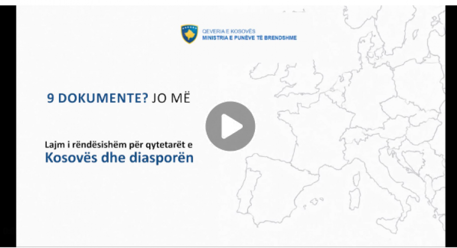 Ministria e Brendshme e Kosovës ka publikuar një hartë ku Kosova shfaqet si pjesë e Serbisë.
