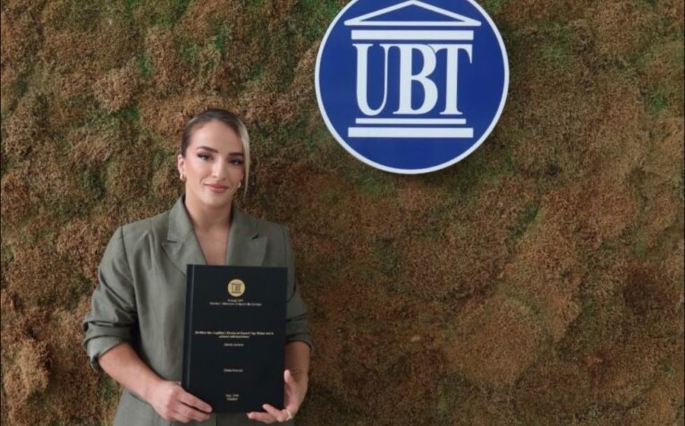 Distria Krasniqi diplomoi në Fakultetin e Shkencave të Sportit dhe të Lëvizjes në UBT.