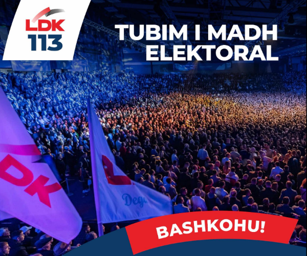 LDK hap sot zyrtarisht fushatën elektorale në sallën 1 Tetori në Prishtinë në ora 18:00.
