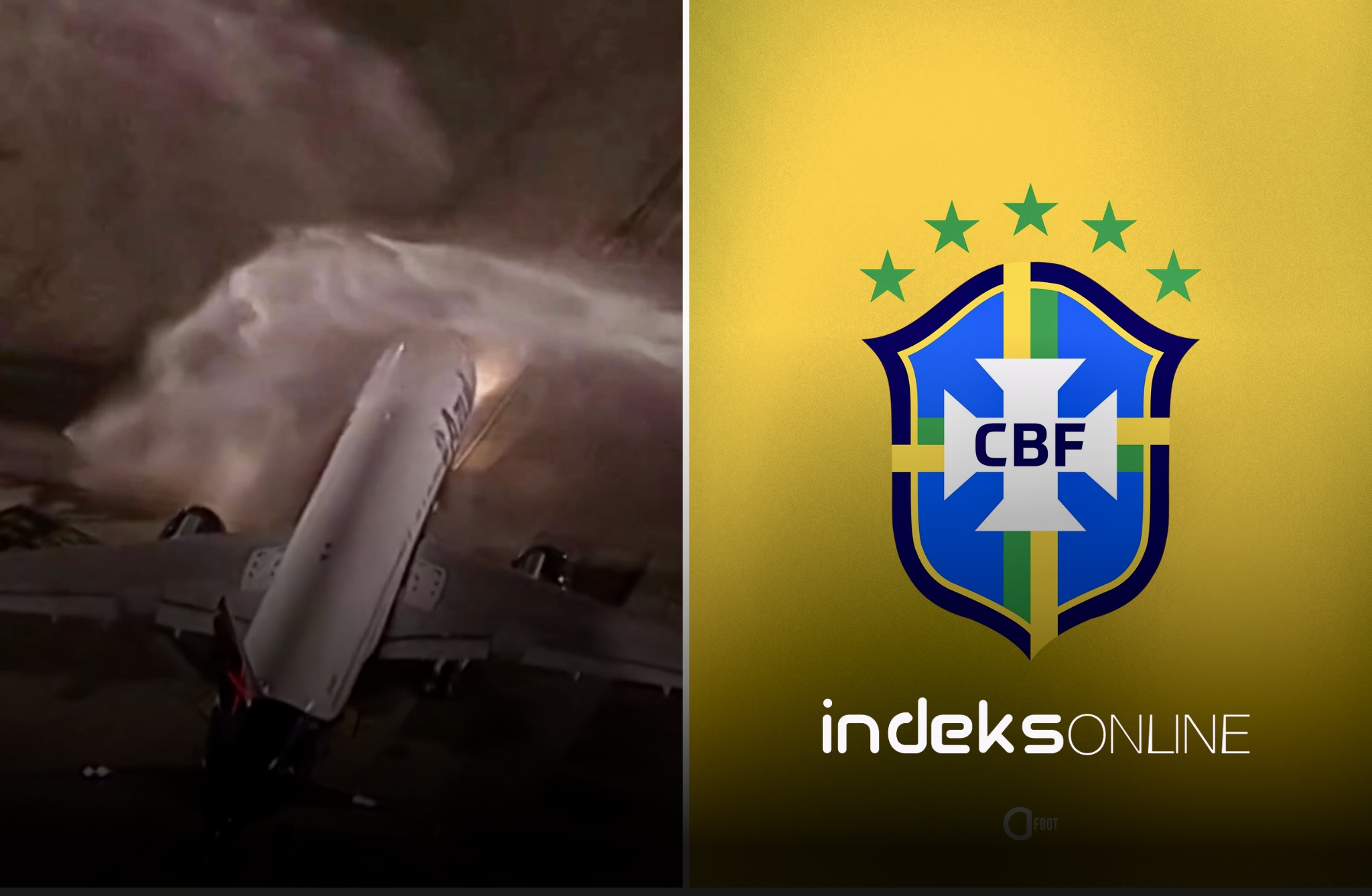 Avioni i Kombëtares së Brazilit niset me bekimin e tifozëve dhe federatës