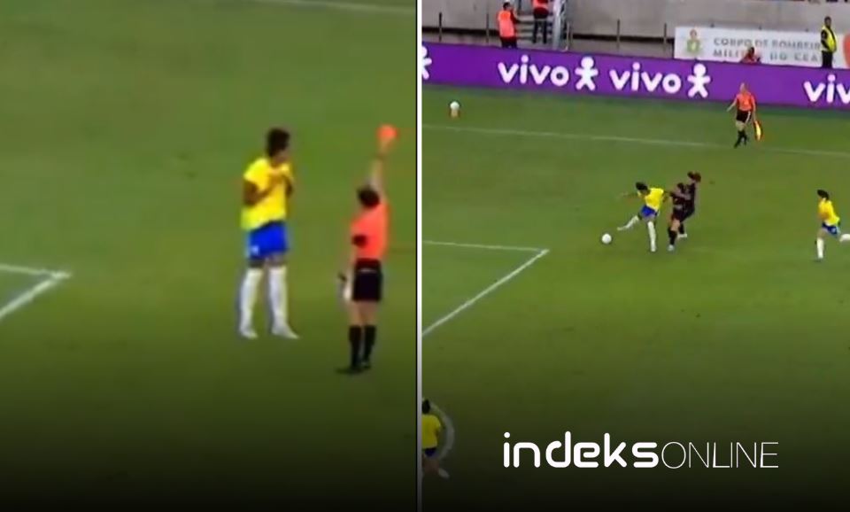 Gjyqtarja ndëshkon me 5 kartonë të kuq në ndeshjen miqësore Brazil-SHBA