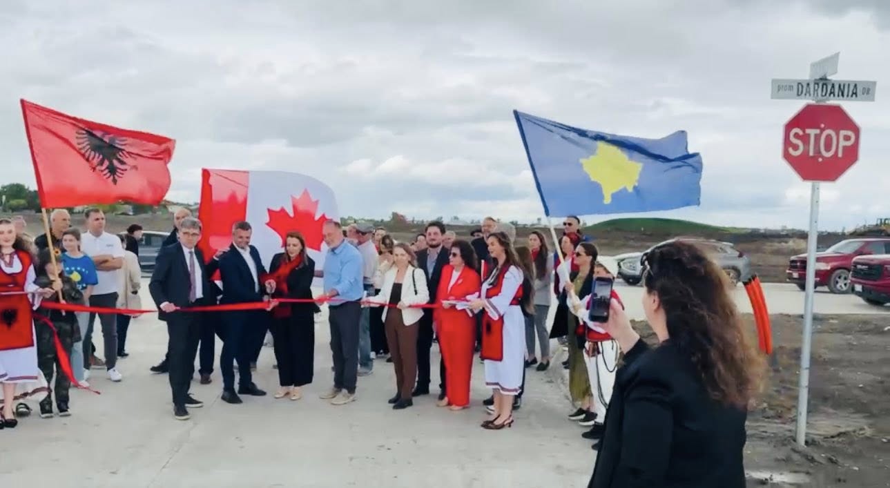 Rruga “Dardania Drive” në Winnipeg, një nder për komunitetin shqiptar në Kanada
