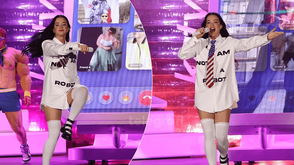 Katy Perry kthen jetën private në spektakël me një performancë ironike