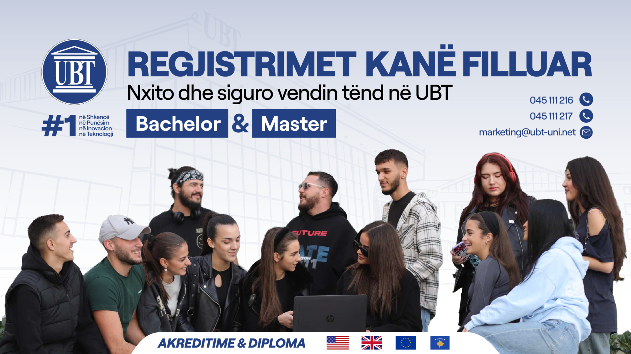 Regjistrimet në UBT: Hapi i parë drejt karrierës së ëndrrave
