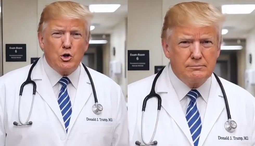 Trump si mjek virtual: "Shëron" kritikët me video AI
