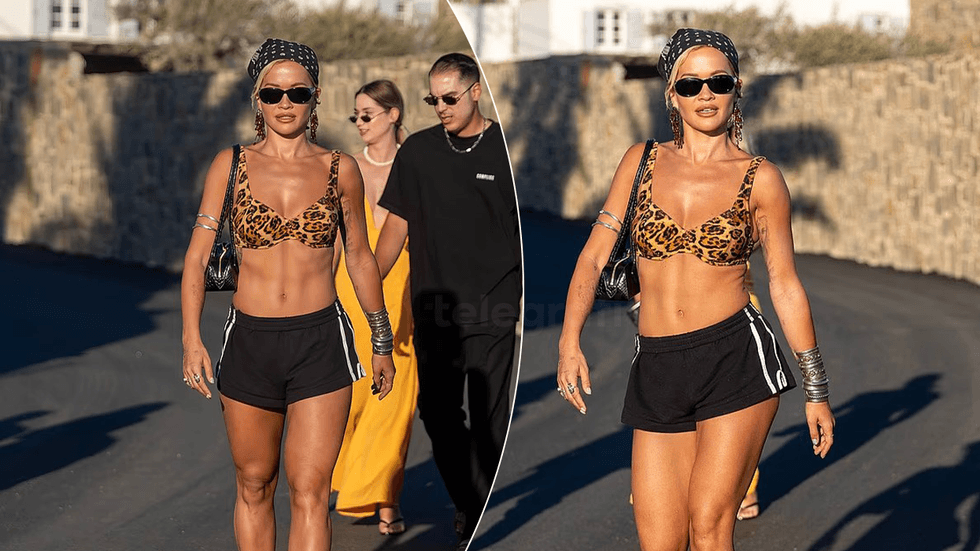 Rita Ora ndez Mykonosin me stilin e saj të veçantë veror