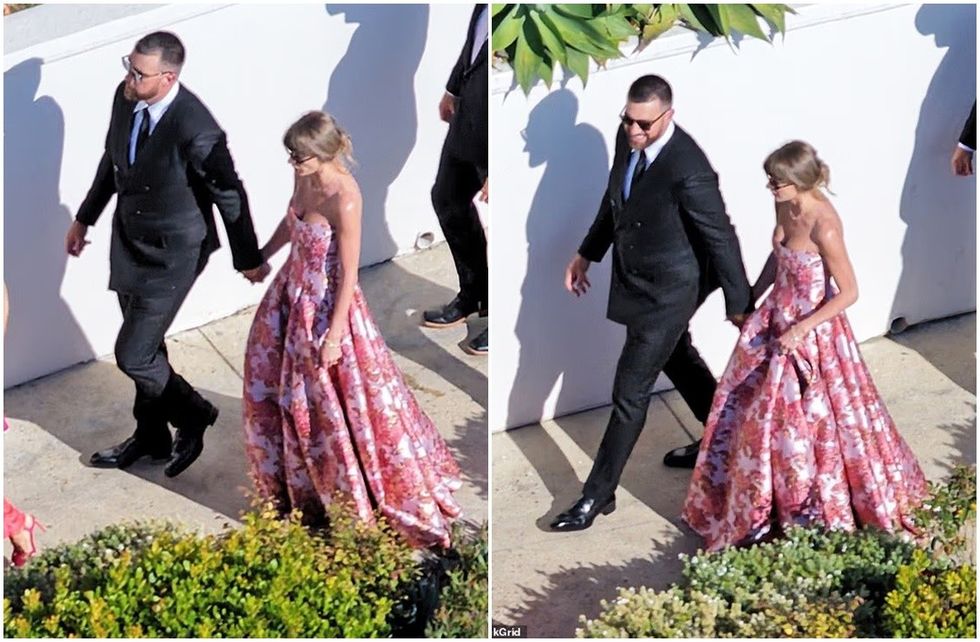 Taylor Swift dhe Travis Kelce shfaqen së bashku në dasmën e ish-bashkëlojtarit një javë pas martesës së tyre