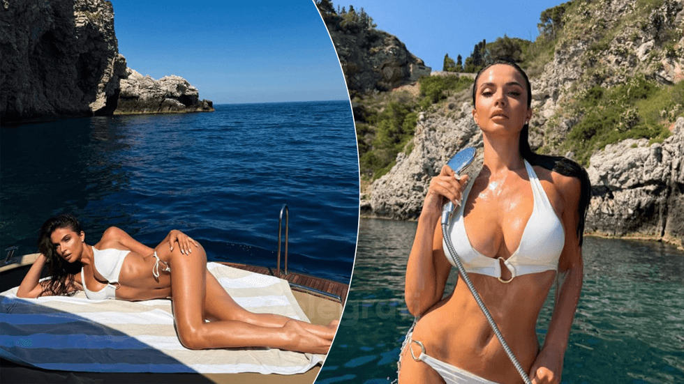 Oriola Marashi magjeps me bikini të bardha në jaht mes detit
