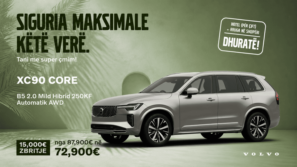 Bli një Volvo te Auto Mita me zbritje deri në 15,000 euro dhe dhuratë vikend për çift në Shqipëri.