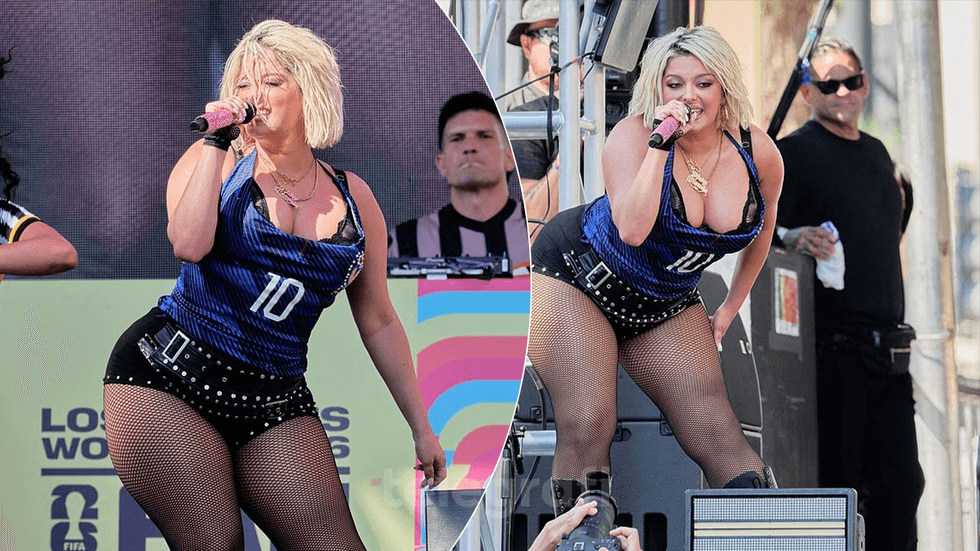 Bebe Rexha ndez skenën në Los Angeles me stilin e saj të guximshëm