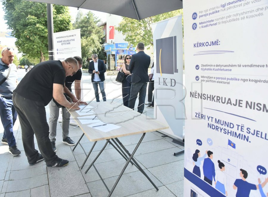 IKD nis sot mbledhjen e nënshkrimeve në Sheshin “Nënë Tereza” në Prishtinë, duke filluar nga ora 10:00.