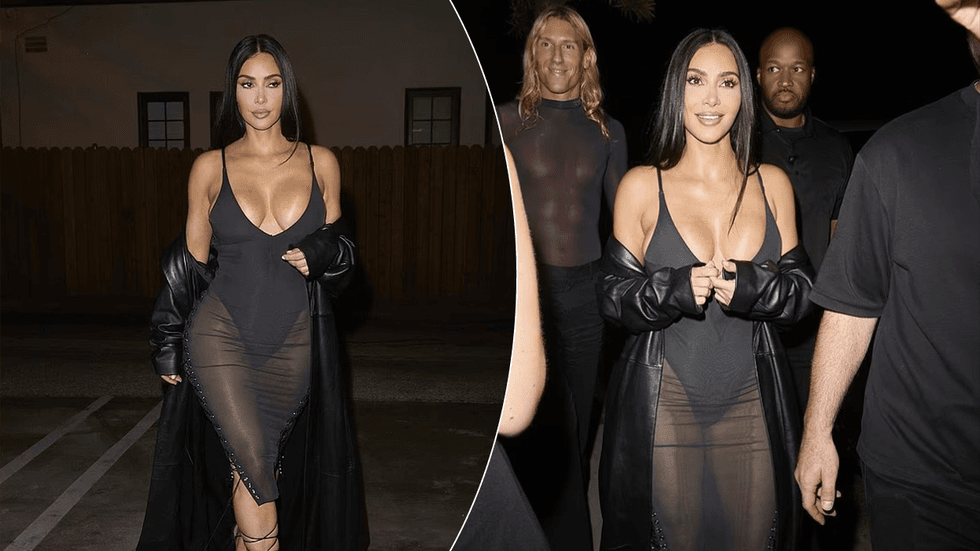 Kim Kardashian ndez Los Angeles me stilin e saj provokues