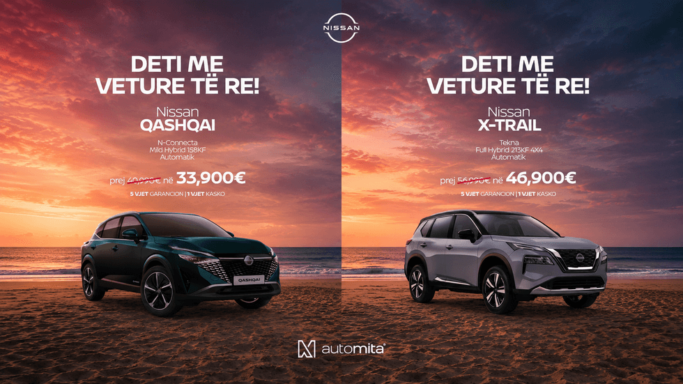 Oferta verore për Nissan Hybrid: deri në 10,000 euro zbritje nga Auto Mita