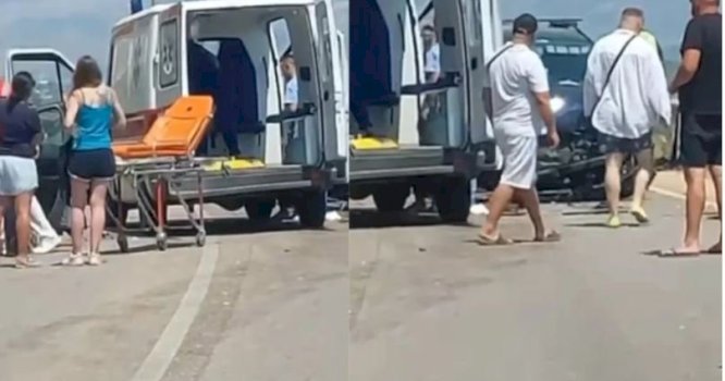 Përplasja e trefishtë në rrugën Sarandë-Ksamil ndalon qarkullimin dhe lë të plagosur