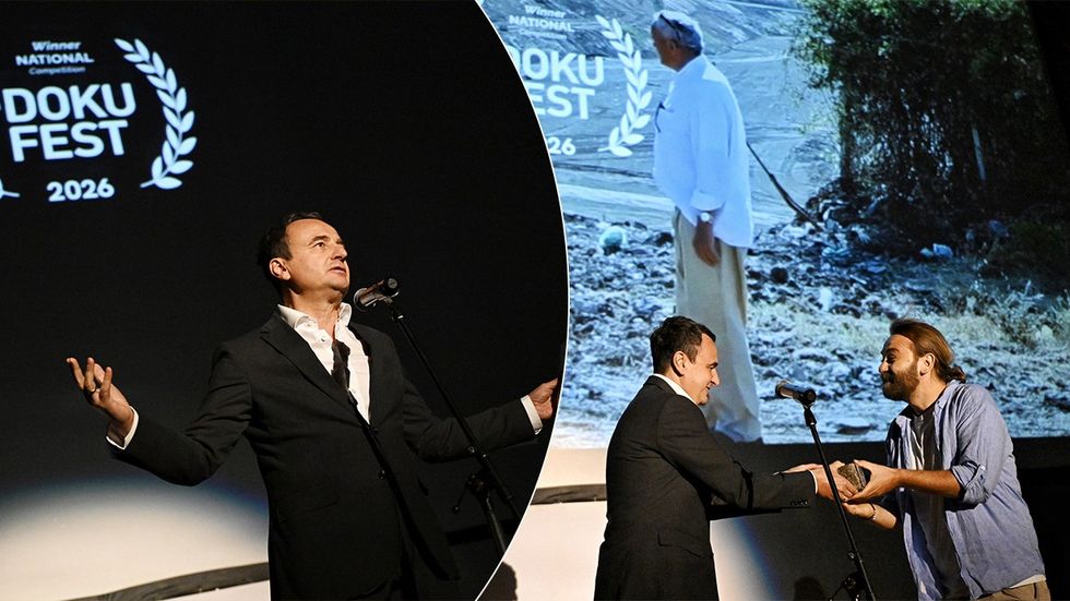 Kurti shpërndan çmimin kryesor në DokuFEST 2026 në Prizren