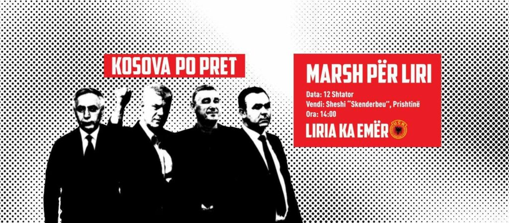 Në Tiranë po shpërndahet ftesa për pjesëmarrje në “Marshin për Liri” më 12 shtator në Prishtinë.