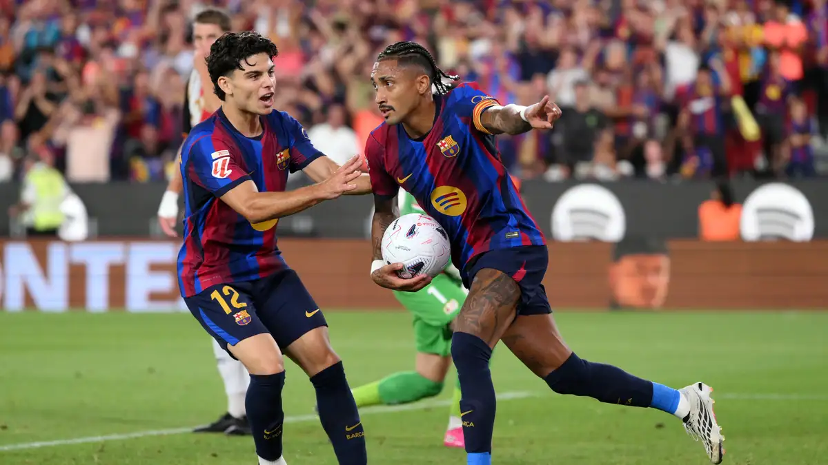 Barcelona fiton 5-2 ndaj Rayo Vallecanos me dy gola nga Raphinha dhe Lamine Yamal dhe një autogol nga Lejeune.