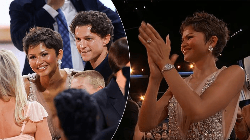 Zendaya dhe Tom Holland konfirmojnë martesën duke shfaqur unazat në ceremoninë e Emmy 2026.