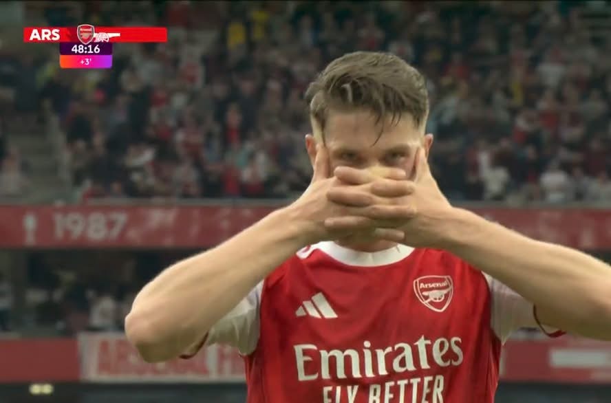 Arsenali shënon golin e tretë ndaj Fulhamit me Viktor Gyokeres në minutën 45+4.