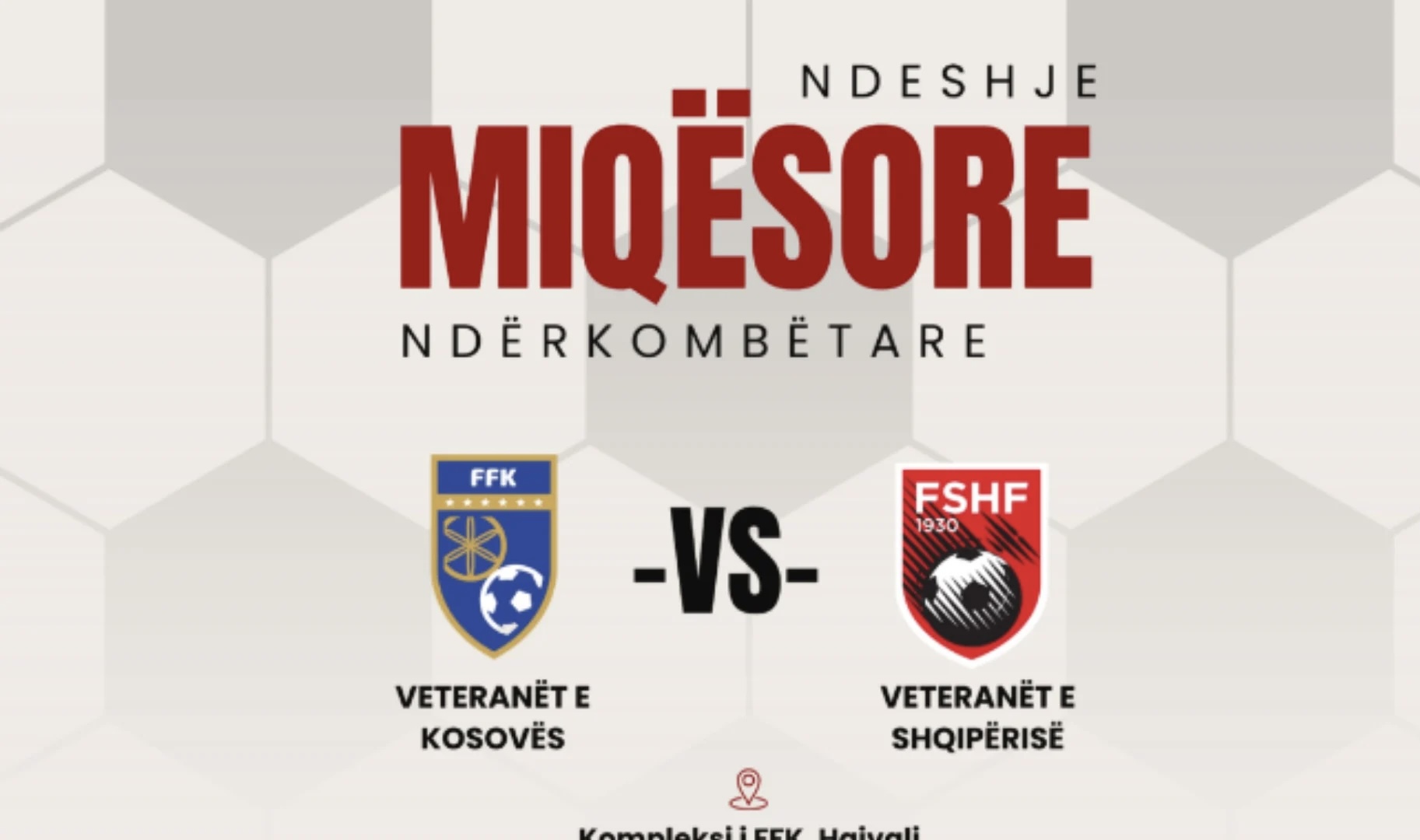 Miqësore vëllazërore mes veteranëve të futbollit të Kosovës dhe Shqipërisë
