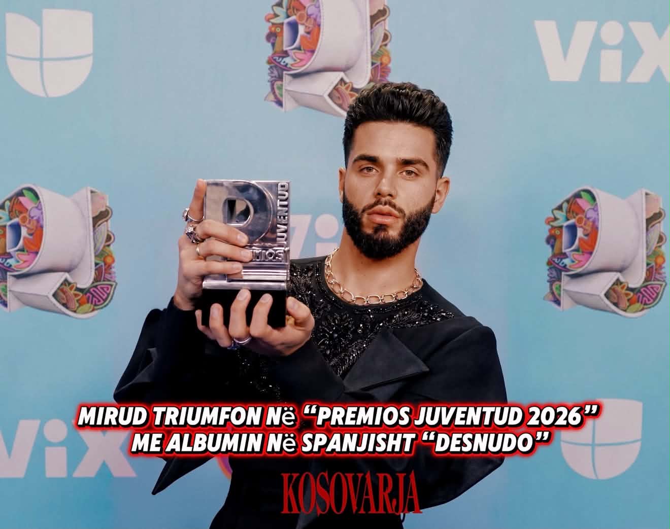 MIRUD u vlerësua më 3 shtator 2026 në ceremoninë “Premios Juventud” në Marbella për albumin “Desnudo” në kategorinë “Best Pop Vocal Performance”.