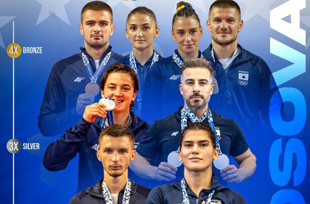 Gresa Bakrraqi doli nga gara e gjysmëmaratonës në Lojërat Mesdhetare për shkak të një lëndimi pas përplasjes me një garuese tjetër.