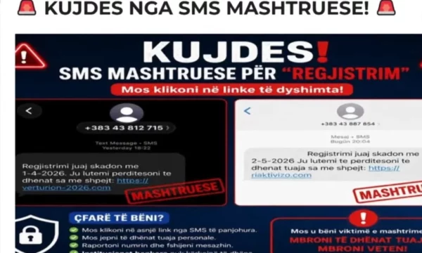 Kujdes me SMS-të mashtrues që synojnë të dhënat bankare në Kosovë