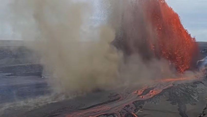 Shpërthimi i fuqishëm i vullkanit Kilauea në Hawaii