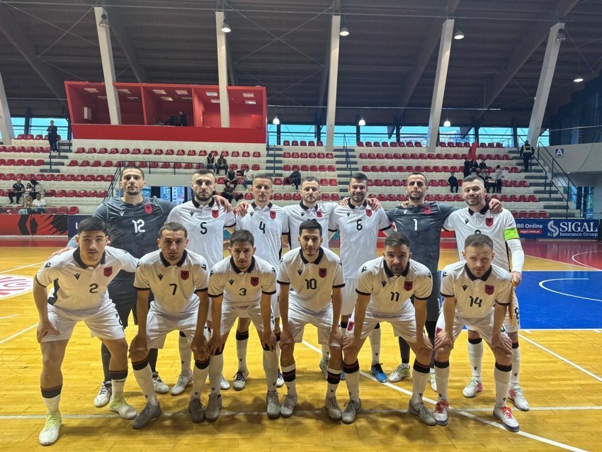 Shqipëria fiton me shumë vështirësi ndaj San Marinos në futsal