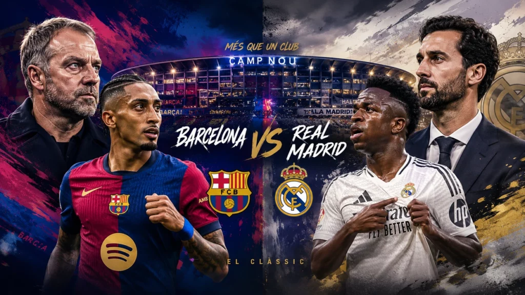 “El Clasico” vendimtar: Barcelona përballë Real Madrid me mungesa dhe rikthime kyçe