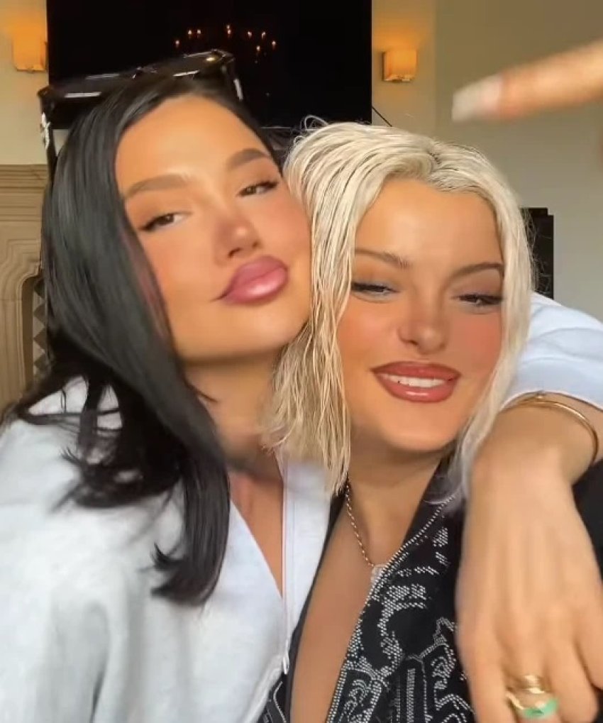 Bebe Rexha dhe Dhurata Dora bashkë në promovimin e këngës së re "Çike çike"