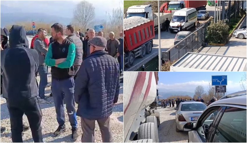 Banorët e Thumanës protestojnë për rrugën e degraduar prej 500 metrash