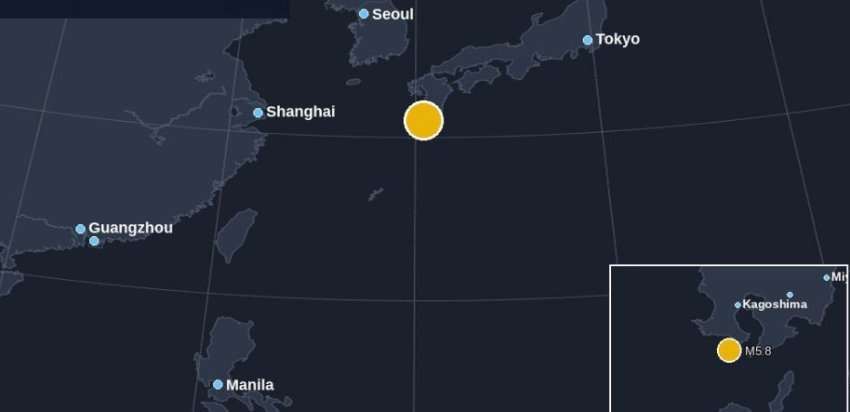 Tërmeti me magnitudë 5.8 godet ishullin Kyushu në Japoni