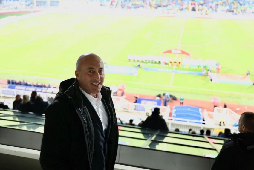 Haradinaj feston fitoren e Kosovës ndaj Sllovakisë