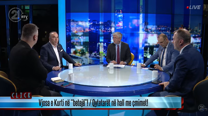 Debat i ashpër në RTV21 për protestat e bizneseve dhe Qeverinë Kurti