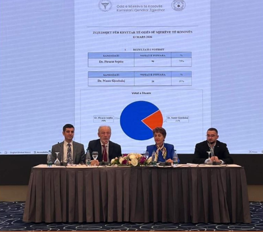Pleurat Sejdiu rizgjedhet kryetar i Odës së Mjekëve të Kosovës me 96 vota kundrejt 26 të Naser Gjonbalajt.