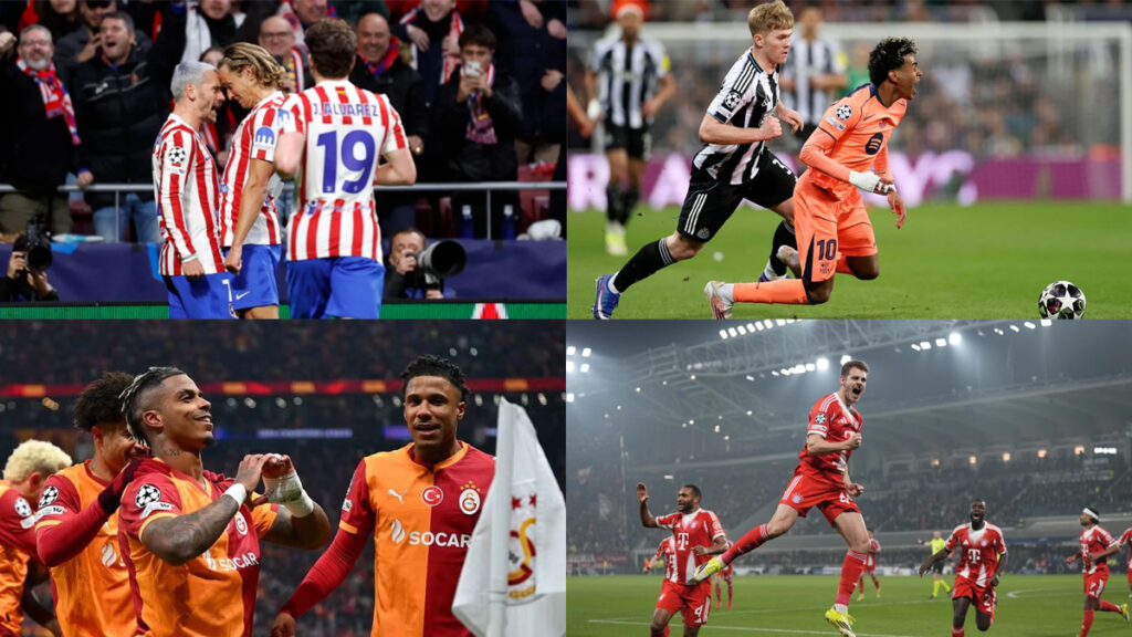 Atletico Madrid shkatërron Tottenhamin dhe Barcelona shpëton në fund ndaj Newcastle në 1/8 e finales së Champions League.