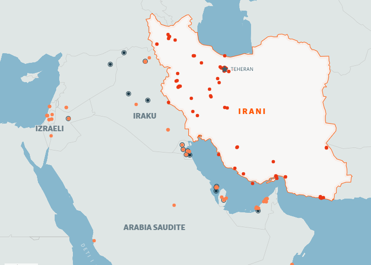 Përshkallëzimi i tensioneve: SHBA, aleatët arabë dhe Irani në një shkëmbim sulmesh të ashpra