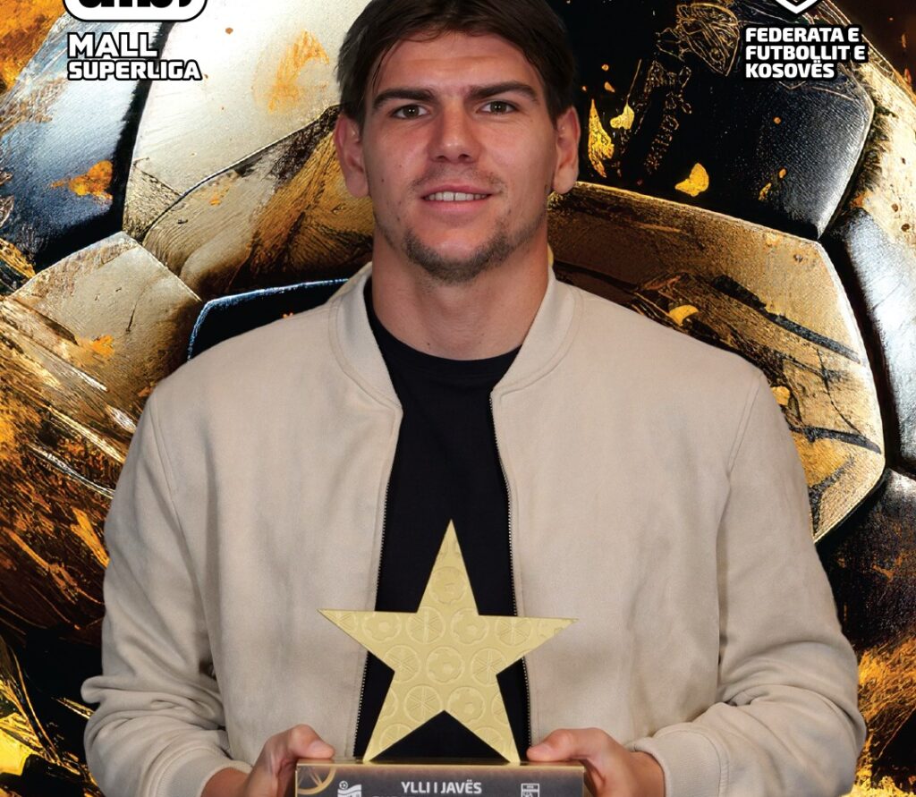 Mario Ilievski është shpallur lojtari më i mirë i javës së 22-të në Superligën e Kosovës nga Federata e Futbollit e Kosovës.
