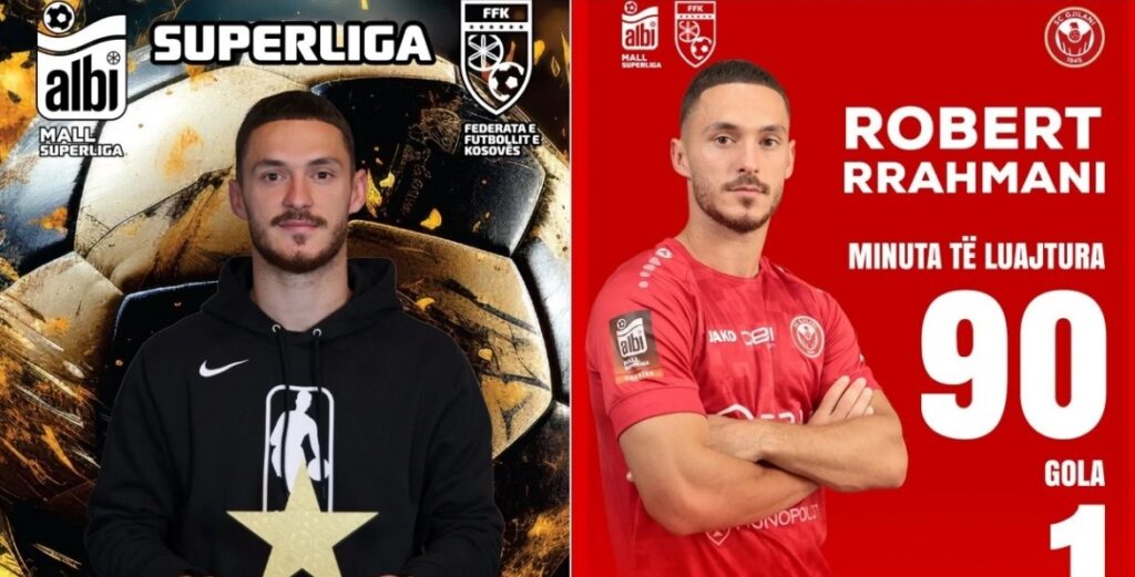 Robert Rrahmani shpallet ‘Ylli i Javës’ në Superligën e Kosovës