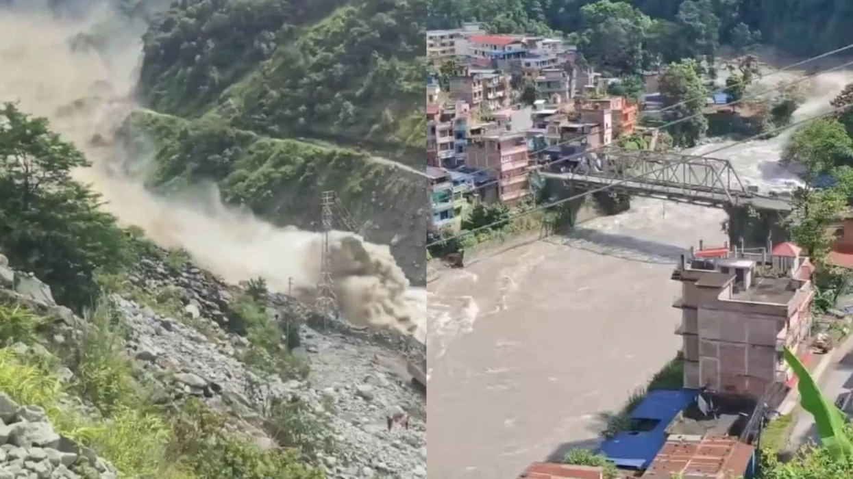 2.5 milionë metra kub ujë janë grumbulluar në liqenin e ri pranë kufirit Nepal-Tibet, duke rritur rrezikun për një përmbytje të re.