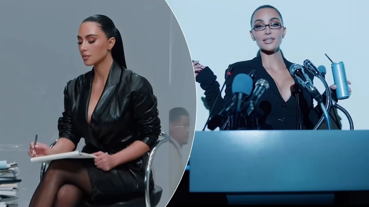 Kim Kardashian ironizon dështimin në jurisprudencë në reklamën e re