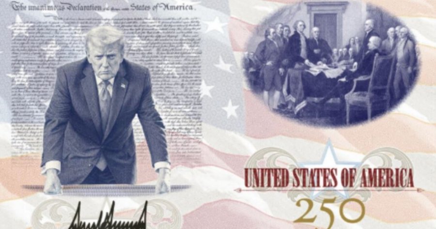 Trump prezanton pasaportën speciale amerikane me portretin e tij dhe mesazhin "Mirë se vini, por silluni mirë!"