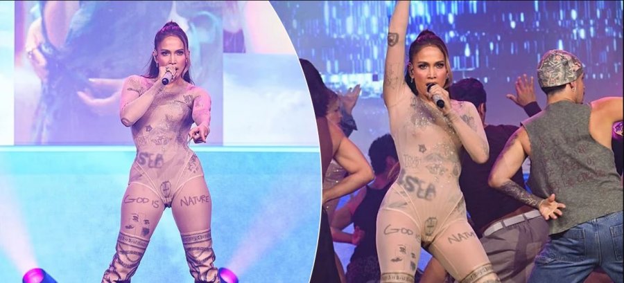 Jennifer Lopez ndez skenën me paraqitjen e guximshme në “Obsessed Fest”
